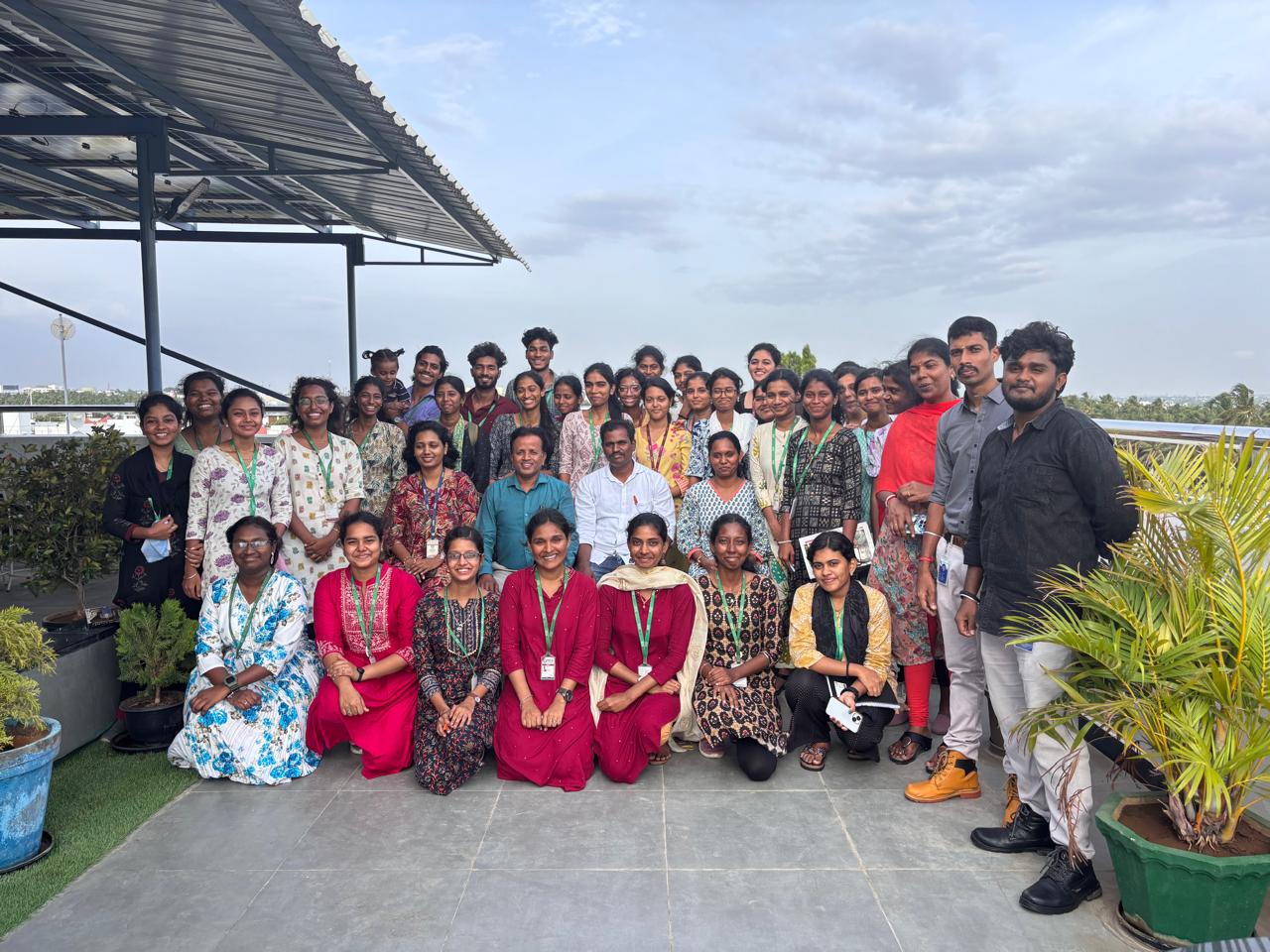 KCG College students on industrial visit